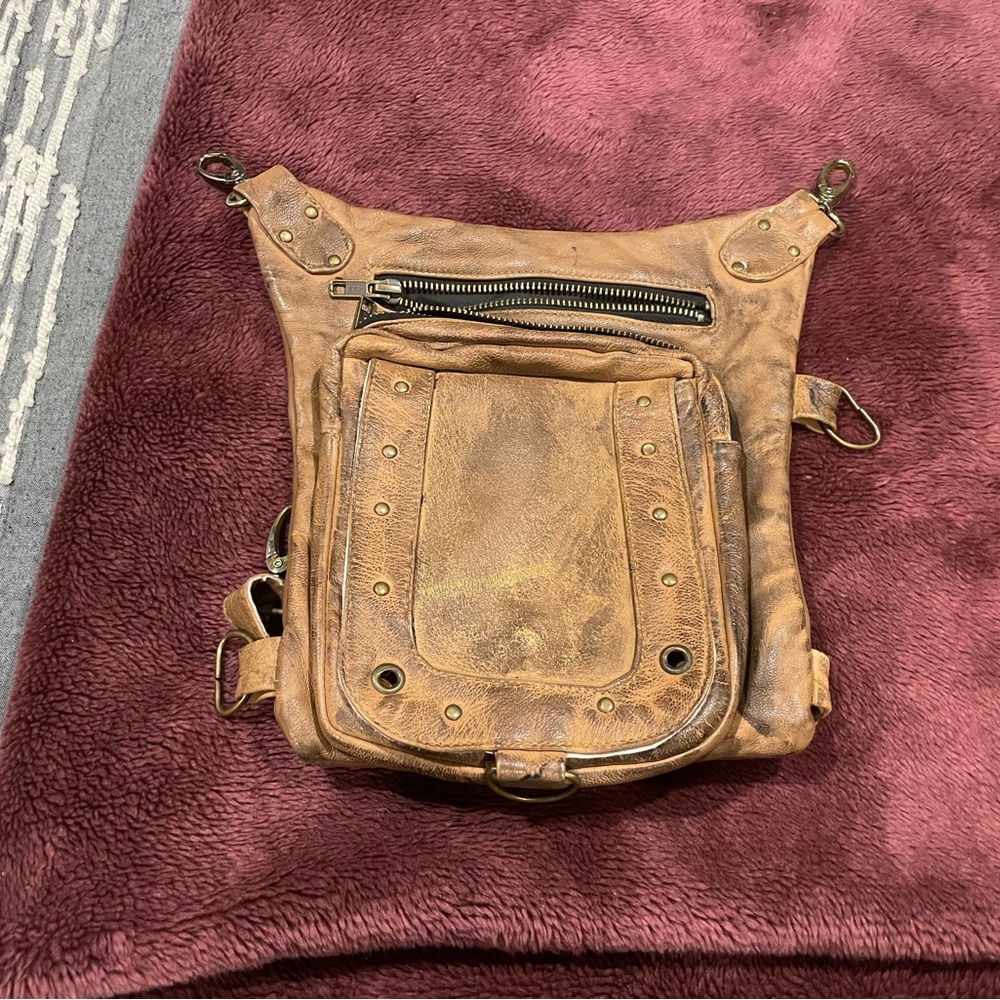 Leather concealed weapon purse